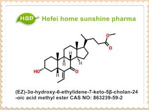(E / Z) -3α-Hydroxy-6-ethyliden-7-keto-5β-cholan-24-oic-Säuremethylester CAS 863239-59-2