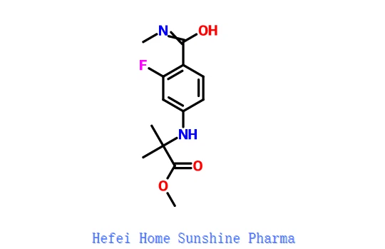 N-[3-Fluor-4-[(methylamino)carbonyl]phenyl]-2-methylalaninmethylester CAS 1332524-01-2