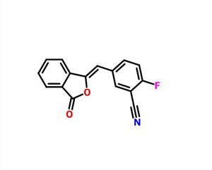 2-Fluor-5 - [(Z) - (3-oxo-2-benzofuran-1-yliden) methyl] benzonitril CAS 763114-25-6